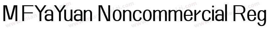 MFYaYuan Noncommercial Regular GBpc字体转换